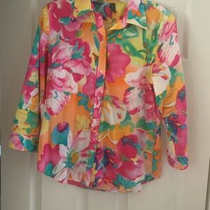 Ralph Lauren Multicolor Floral Shirt